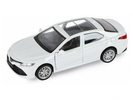 Фото Машина "АВТОПАНОРАМА" Toyota Camry, белый, 1/43, откр. двери, инерция, в/к 17,5*12,5*6,5 см | Инномарт
