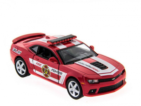 Фото Машина Kinsmart 1:38 Chevrolet Camaro 2014 (Police/Fire) инерция (1/12шт.) б/к | Инномарт