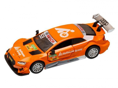Фото Машина "АВТОПАНОРАМА" Audi RS 5 DTM, оранжевый, 1/43, откр. двери, в/к 17,5*12,5*6,5 см | Инномарт