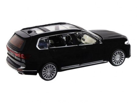 Фото Машина "АВТОПАНОРАМА" BMW X7, черный, 1/32, свет, звук, инерция, в/к 17,5*13,5*9 см | Инномарт