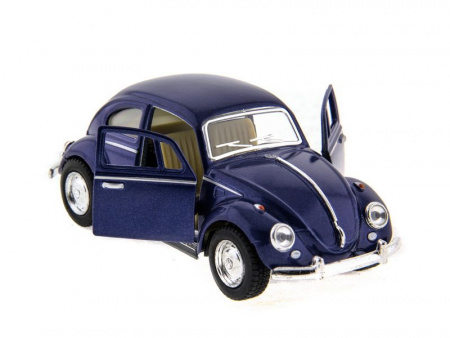 Фото Машина Kinsmart "Volkswagen Classical Beetle" инерция (1/12шт.) 1:32 б/к | Инномарт