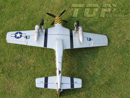Фото Радиоуправляемый самолет Top RC P-51D Pro желтый 750мм flight controller PNP | Инномарт