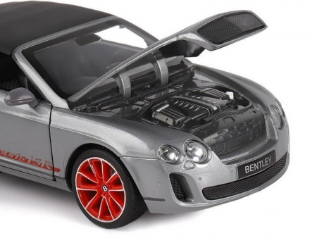 Фото Машина "АВТОПАНОРАМА" Bentley Continental Supersports ISR, серый мет, 1/24, в/к 24,5*12,5*10,5 см | Инномарт