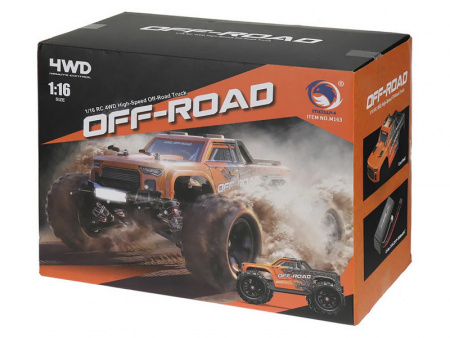 Фото Радиоуправляемый монстр MJX MEW4 M163 Brushless 4WD 2.4G 1/16 RTR | Инномарт