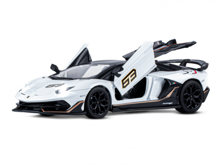 Фото Машина "АВТОПАНОРАМА" Lamborghini SVJ, 1/24, белый, свет, звук, в/к 24,5х12,5х10,5 см | Инномарт