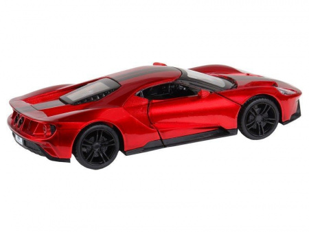 Фото Машина "АВТОПАНОРАМА" Ford GT, красный, 1/32, свет, звук, инерция, в/к 17,5*12,5*6,5 см | Инномарт