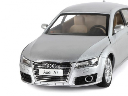 Фото Машина "АВТОПАНОРАМА" Audi A7, серебряный, 1/24, свет, звук, в/к 24,5*12,5*10,5 см | Инномарт