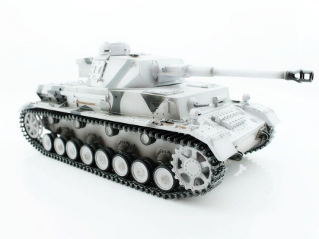 Фото Р/У танк Taigen 1/16 Panzerkampfwagen IV Ausf.F2.Sd.Kfz (Германия) 2.4G RTR, зимний камуфляж | Инномарт