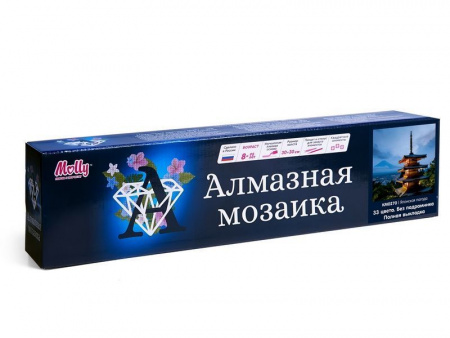 Фото Картина мозаикой 30х30 ЯПОНСКАЯ ПАГОДА (квадр. эл-ты) (33 цвета) | Инномарт