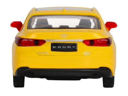 Фото Машина "АВТОПАНОРАМА" Яндекс GO Toyota Camry, 1/43, желтый, инерция, откр. двери, 17,5*12,5*6,5 см | Инномарт