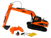 Фото Радиоуправляемый экскаватор HUI NA TOYS, длиннорукий, оранжевый 2.4G 15CH 1/14 RTR | Инномарт