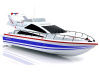 Радиоуправляемый скоростной катер Heng Long 3837 (синий) 2.4G RTR