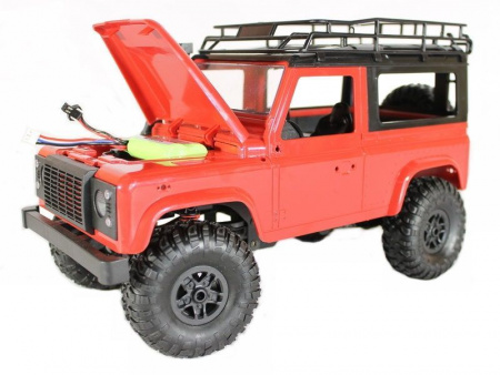 Фото Радиоуправляемая машина MN MODEL английский внедорожник Defender (красный) 4WD 2.4G 1/12 RTR | Инномарт