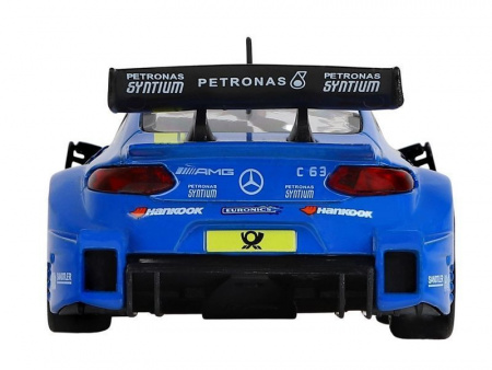 Фото Машина "АВТОПАНОРАМА" Mercedes-AMG C 63 DTM, синий, 1/32, свет, звук, инерция, в/к 17,5*12,5*6,5 см | Инномарт