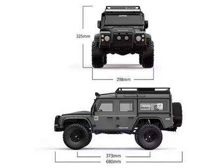 Фото Радиоуправляемый краулер MJX Hyper Go H8H (серый) Brushless 4WD 2.4G LED 1/8, без ЗУ и акб | Инномарт