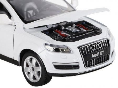 Фото Машина "АВТОПАНОРАМА" Audi Q7, белый, 1/24, свет, звук, в/к 24,5*12,5*10,5 см | Инномарт