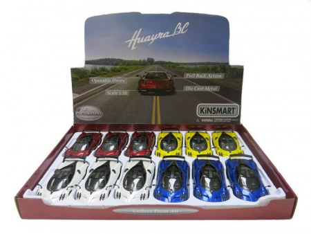 Фото Машина Kinsmart 1:38 Pagani Huayra BC 2016 инерция (1/12шт.) б/к | Инномарт