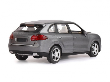 Фото Машина "АВТОПАНОРАМА" Porsche Cayenne S, серый, 1/24, свет, звук, в/к 24,5*12,5*10,5 см | Инномарт