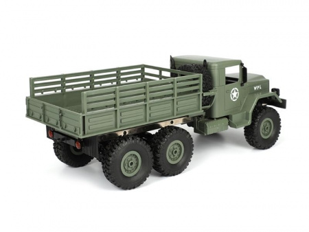 Фото Радиоуправляемая машина WPL военный грузовик (зеленый) 6WD 2.4G 1/16 RTR | Инномарт