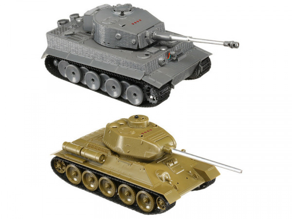 Радиоуправляемый танковый бой Torro Т34/85 и Tiger 1 1/30, RTR | Инномарт