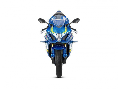 Фото Мотоцикл "АВТОПАНОРАМА" SUZUKI GSR-R1000, 1/12, металл, синий, свободный ход колес | Инномарт