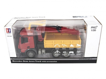 Фото Радиоуправляемый кран Double Eagle Mercedes-Benz Arocs 1:20 2.4G | Инномарт