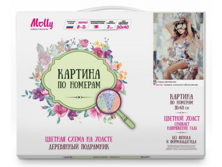 Фото Картина по номерам с цв. схемой на холсте 30х40 ПЕРЕД КАРНАВАЛОМ (19 цветов) | Инномарт