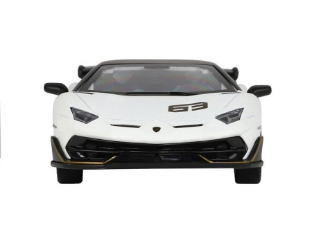 Фото Машина "АВТОПАНОРАМА" Lamborghini SVJ, белый, 1/32, свет, звук, инерция, в/к 17,5*12,5*6,5 см | Инномарт