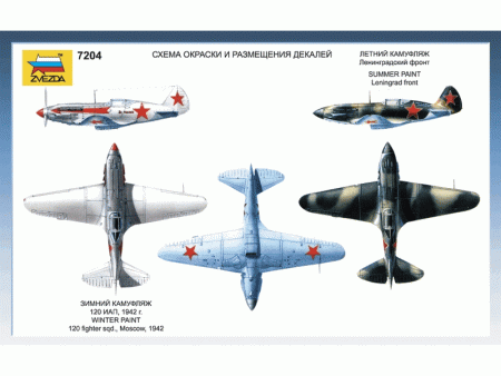 Фото Сборная модель ZVEZDA Советский истребитель МиГ-3, 1/72 | Инномарт