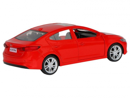Фото Машина "АВТОПАНОРАМА" HYUNDAI ELANTRA, красный, 1/40, инерция, в/к 17,5*12,5*6,5 см | Инномарт