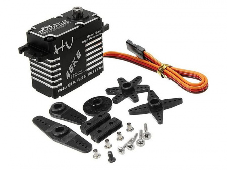 Фото Сервомашинка цифровая JX Servo BLS-HV7146MG (71г/47.8/0.10/7.4V) бесколлекторная, Full metal | Инномарт