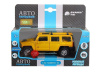 Фото Машина "АВТОПАНОРАМА" Hummer H3, желтый, 1/32, свет, звук, инерция, в/к 17,5*13,5*9 см | Инномарт