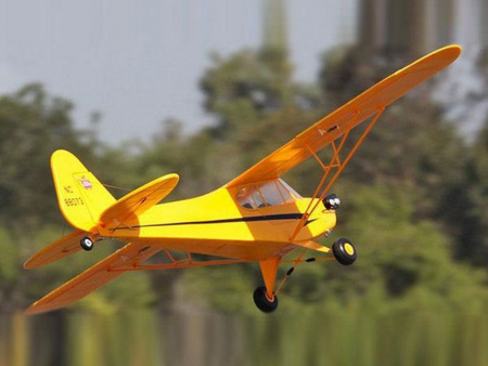 Фото Радиоуправляемый самолет Top RC J3 желтый 1400мм KIT | Инномарт