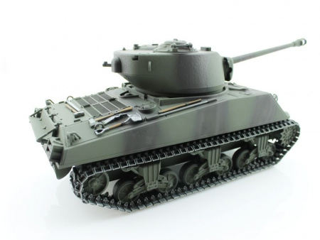 Фото Р/У танк Torro Sherman M4A3 76mm, 1/16 2.4G, ИК-пушка, деревянная коробка | Инномарт