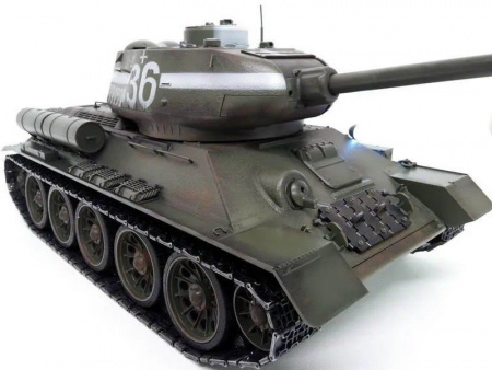 Фото Р/У танк Taigen 1/16 T34-85 (СССР) V3 2.4G (зеленый) | Инномарт