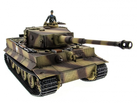 Фото Р/У танк Taigen 1/16 Tiger 1 (Германия, поздняя версия) HC (для ИК танкового боя) 2.4G | Инномарт