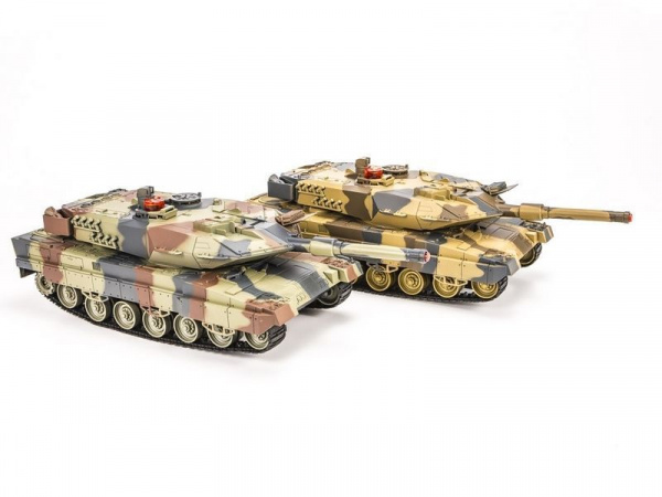 Р/У танковый бой Huan Qi Abrams и Abrams 1:24 2.4G (два танка, з/у, акк) | Инномарт