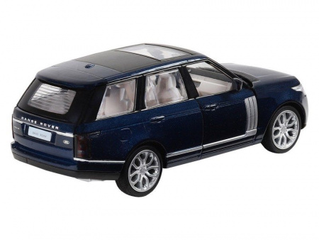 Фото Машина "АВТОПАНОРАМА" 2013 Range Rover, темно-синий, 1/34, свет, звук, инерция, в/к 17,5*13,5*9 см | Инномарт