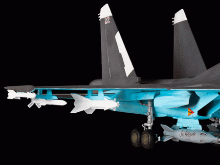 Фото Сборная модель ZVEZDA Многофункциональный истребитель-бомбардировщик Су-34, подарочный набор, 1/72 | Инномарт
