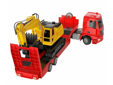 Фото Радиоуправляемый тягач с тралом Double Eagle Mercedes-Benz Aroсs 1/26 2.4G RTR | Инномарт