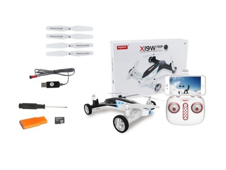 Фото Р/У квадрокоптер Syma X19W Летающая машина с FPV трансляцией Wi-Fi 6-AXIS 2.4G RTF | Инномарт