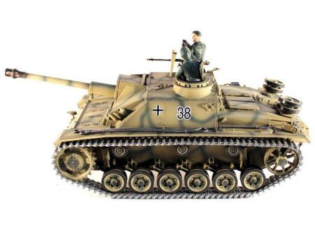 Фото Р/У танк Taigen 1/16 SturmgeschutzIIIausf.gsd.kfz. (Германия) HC (для ИК танкового боя) 2.4G RTR | Инномарт