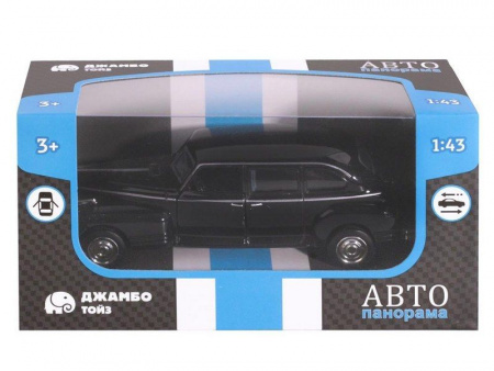 Фото Машина "АВТОПАНОРАМА", черный, 1/43, инерция, в/к 14*5,7*6,8 см | Инномарт