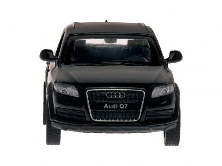 Фото Машина "АВТОПАНОРАМА" Audi Q7, черный, 1/43, инерция, откр. двери, в/к 17,5*12,5*6,5 см | Инномарт