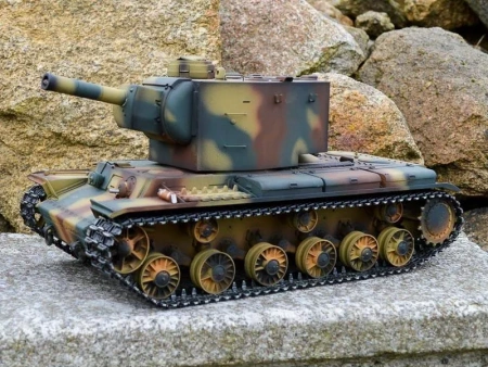 Фото Радиоуправляемый танк Torro KV-2 1/16 зеленый, ИК-пушка (для ИК боя) V3.0 2.4G RTR | Инномарт