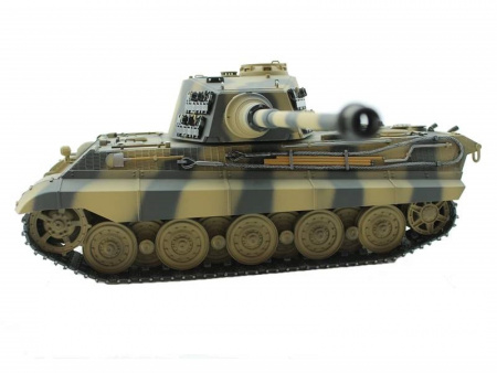 Фото Радиоуправляемый танк Torro King Tiger 1/16, откат ствола (для ИК боя) V3.0 2.4G RTR | Инномарт