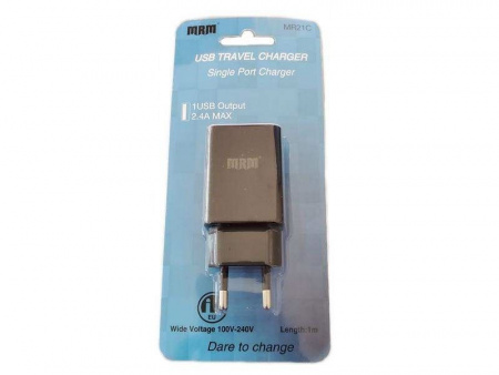 Фото Сетевое зарядное устройство MRM MR21 1xUSB 5V/2.4 A | Инномарт