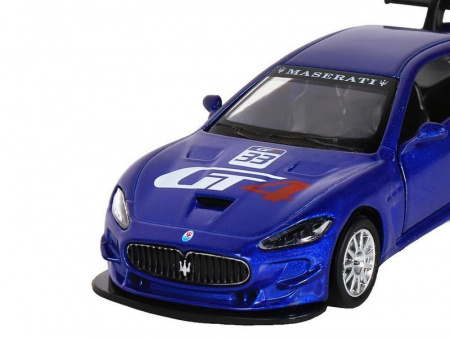 Фото Машина "АВТОПАНОРАМА" Maserati Gran Turismo MC GT4, синий, 1/43, инерция, в/к 17,5*12,5*6,5 см | Инномарт