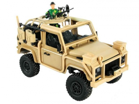Фото Радиоуправляемая машина MN MODEL англ. пикап Defender спецназ рейнджеров (песочн) 4WD 2.4G 1/12 RTR | Инномарт