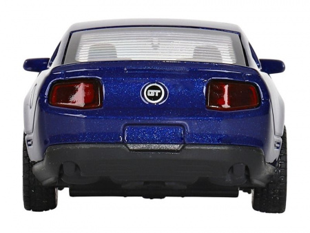 Фото Машина "АВТОПАНОРАМА" Ford Mustang GT, синий, 1/43, инерция, откр. двери, в/к 17,5*12,5*6,5 см | Инномарт